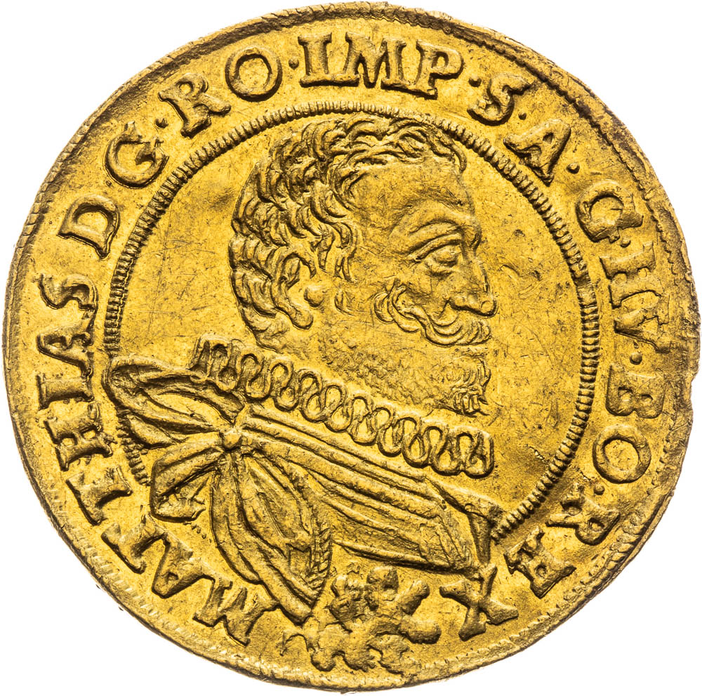2 Dukát 1618 Matyas Praha a