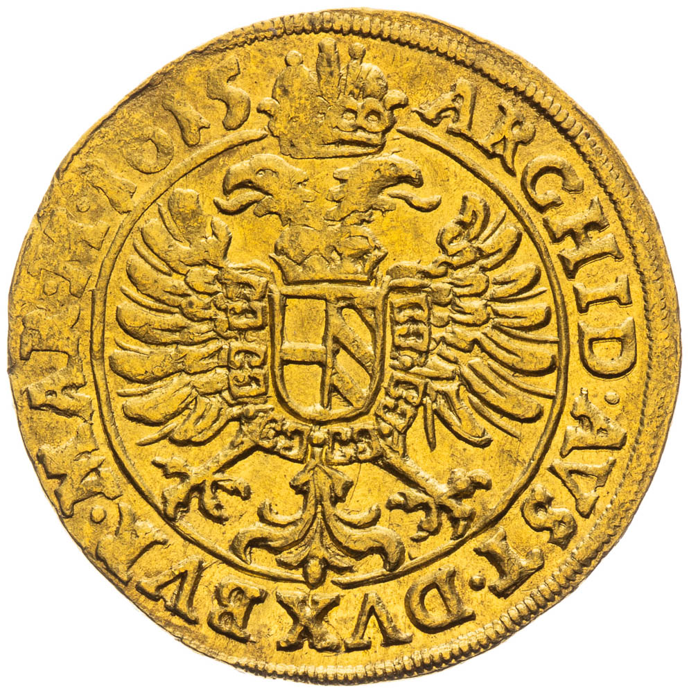 Dukát 1615 Matyas Praha b