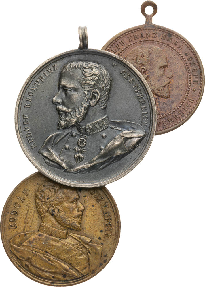 Medal 1899 (3 Pcs) - For the Death Of Crown Prince Rudolf | Macho ...