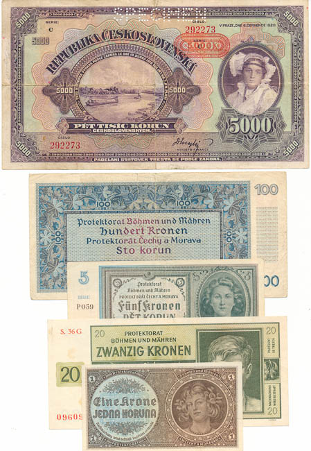 Lot of banknotes (8 pcs) - front