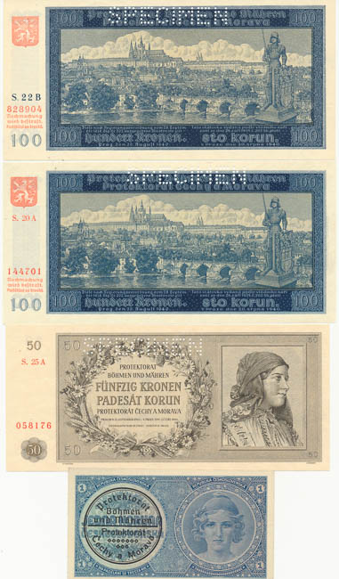Lot of banknotes (4 pcs) - front