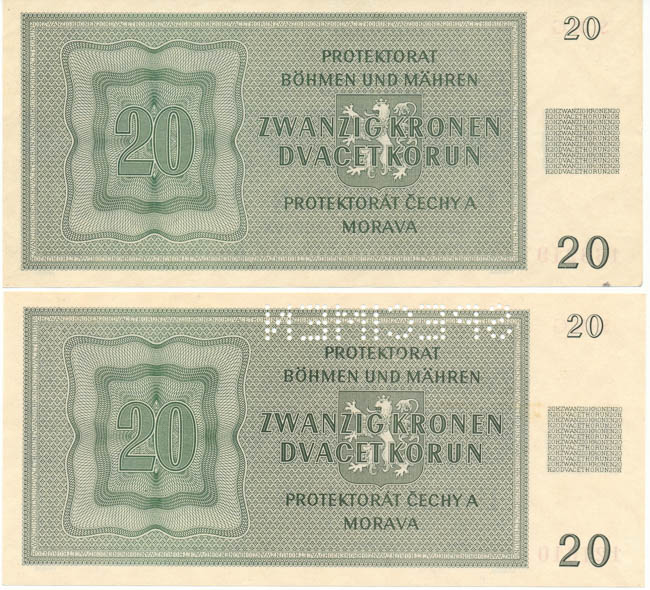 Lot 20 Koruna 1944 (2 ks) - back