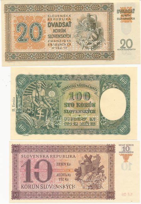Lot of banknotes (3 pcs) - back