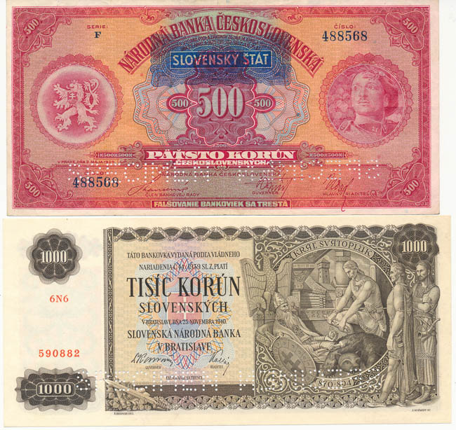 Lot of banknotes (2 pcs) - front