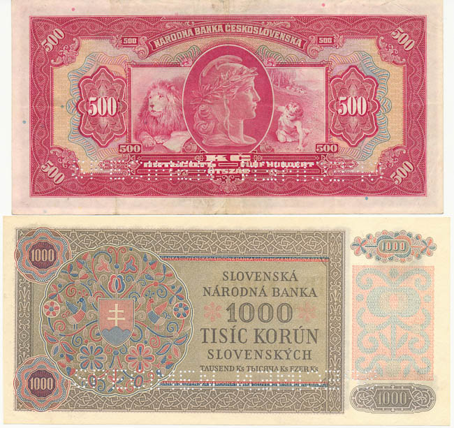 Lot of banknotes (2 pcs) - back