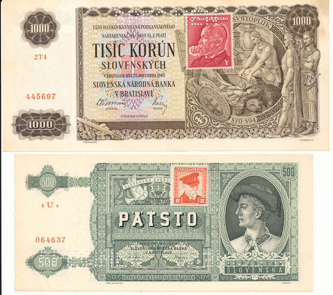 Lot of banknotes (2 pcs) - front