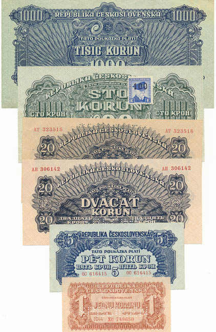 Lot of banknotes (11 pcs) - back