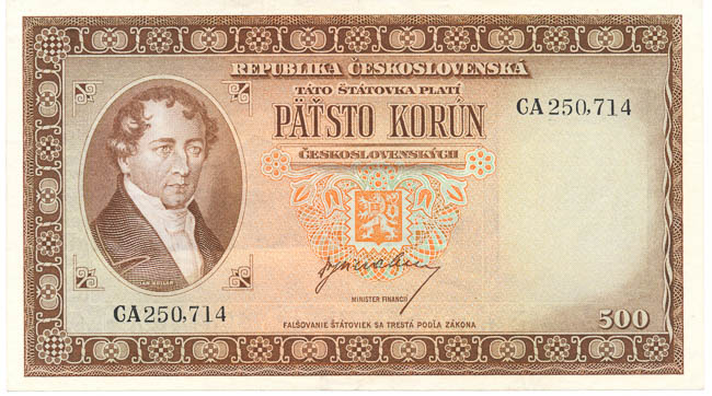500 Koruna 1945 CA - front