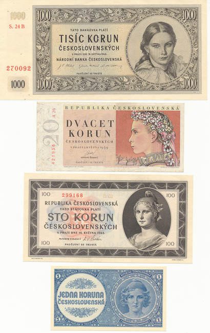 Lot of banknotes (24 pcs) - front