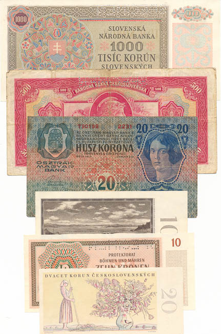 Lot of banknotes (8 pcs) - back