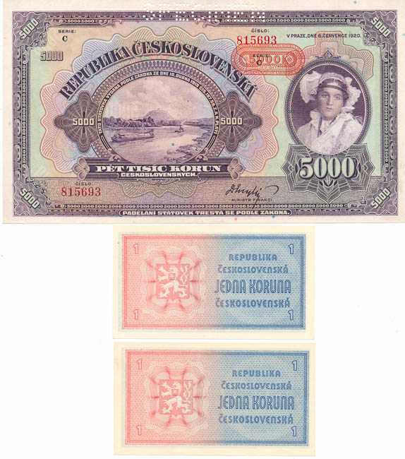 Lot of banknotes (3 pcs) - front