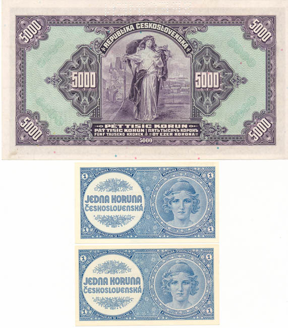Lot of banknotes (3 pcs) - back