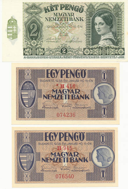 Lot of banknotes (3 pcs) - front