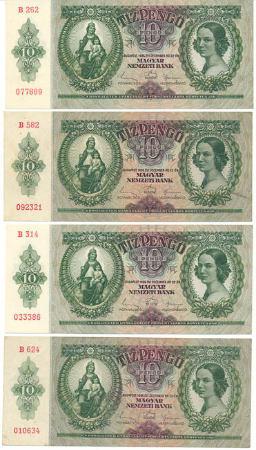 Lot of banknotes (12 pcs) - front