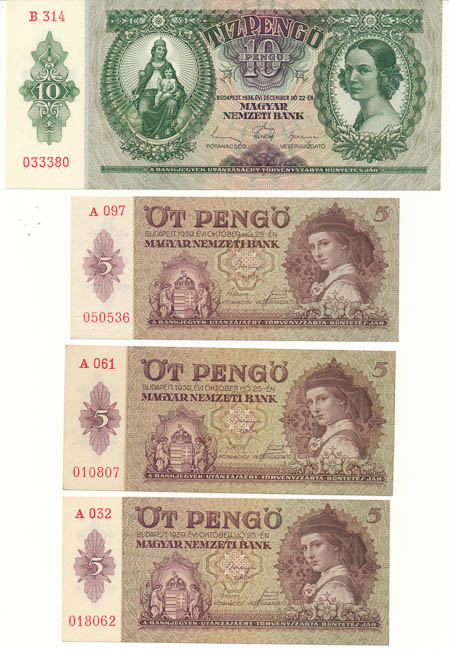 Lot of banknotes (12 pcs) - back