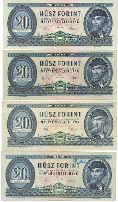 Lot of banknotes (17 pcs) - front