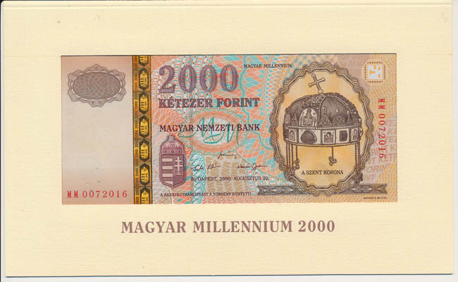 2000 Forint (Millennium 2000) - front