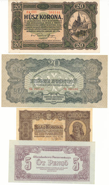 Lot of banknotes (8 pcs) - front