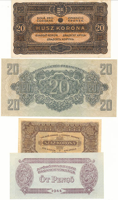 Lot of banknotes (8 pcs) - back