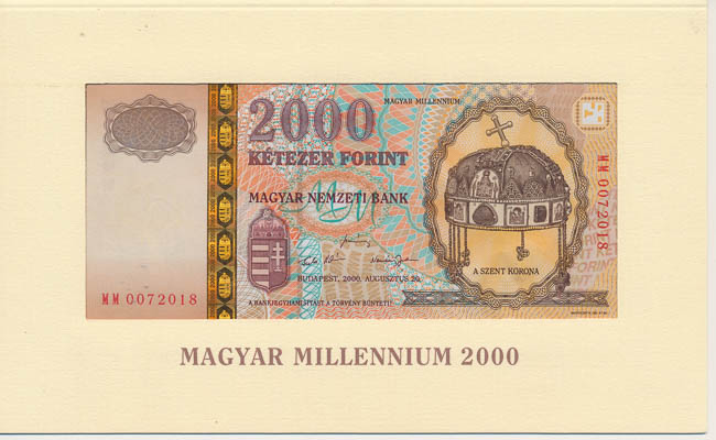 2000 Forint (Millennium 2000) - front