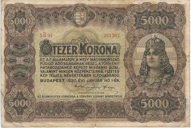 5000 Corona 1920 - front