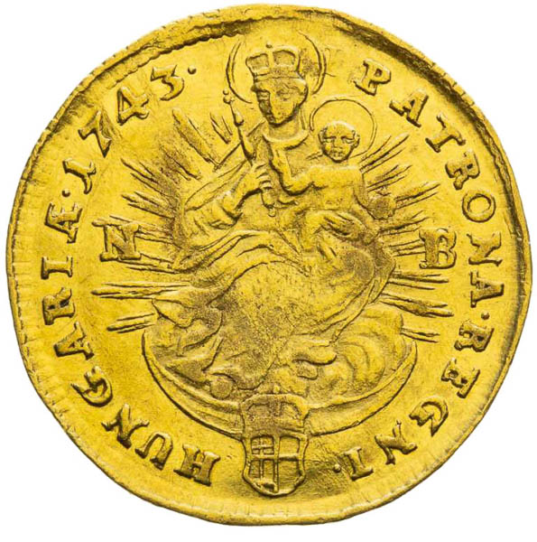 Ducat 1743 - back