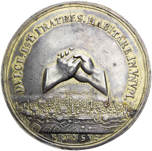 Silver medal 1667 - back