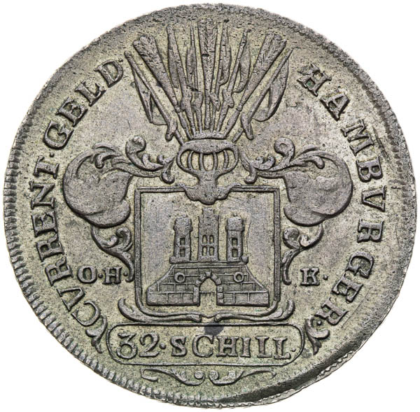 32 Schilling 1762 - revers