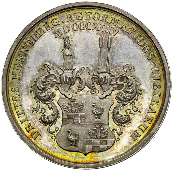 Silver medal 1844 - back