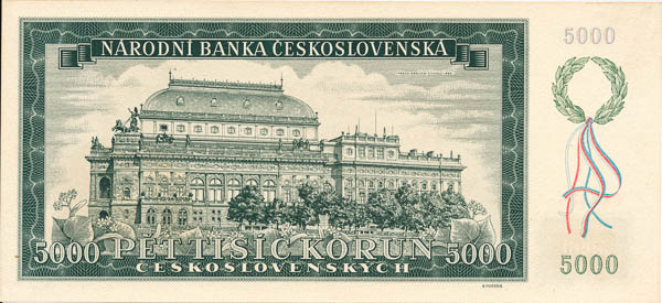 5000 Koruna 1945 s. 23 A  - back