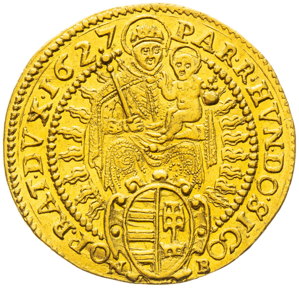 Dukát 1627 - revers