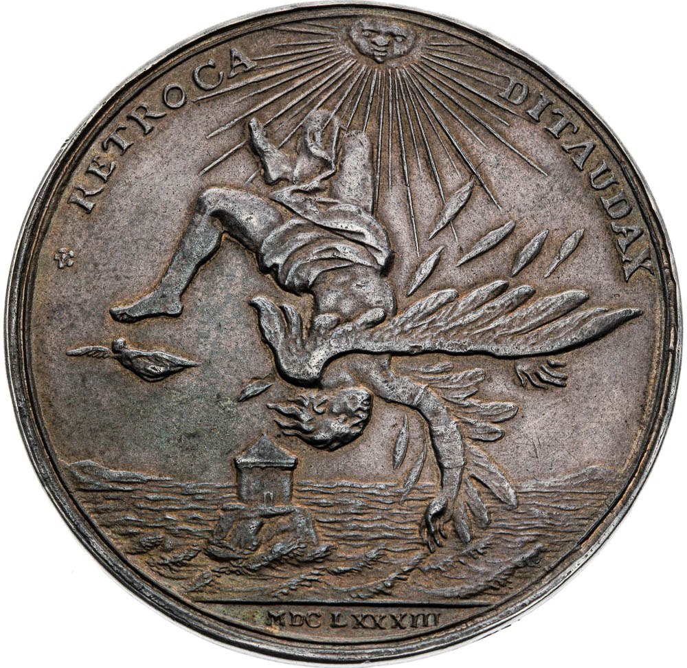 Stříbrná medaile 1683 - revers