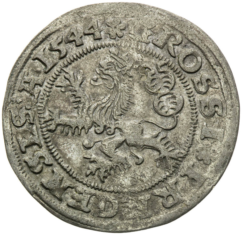Pražský groš 1544 - revers