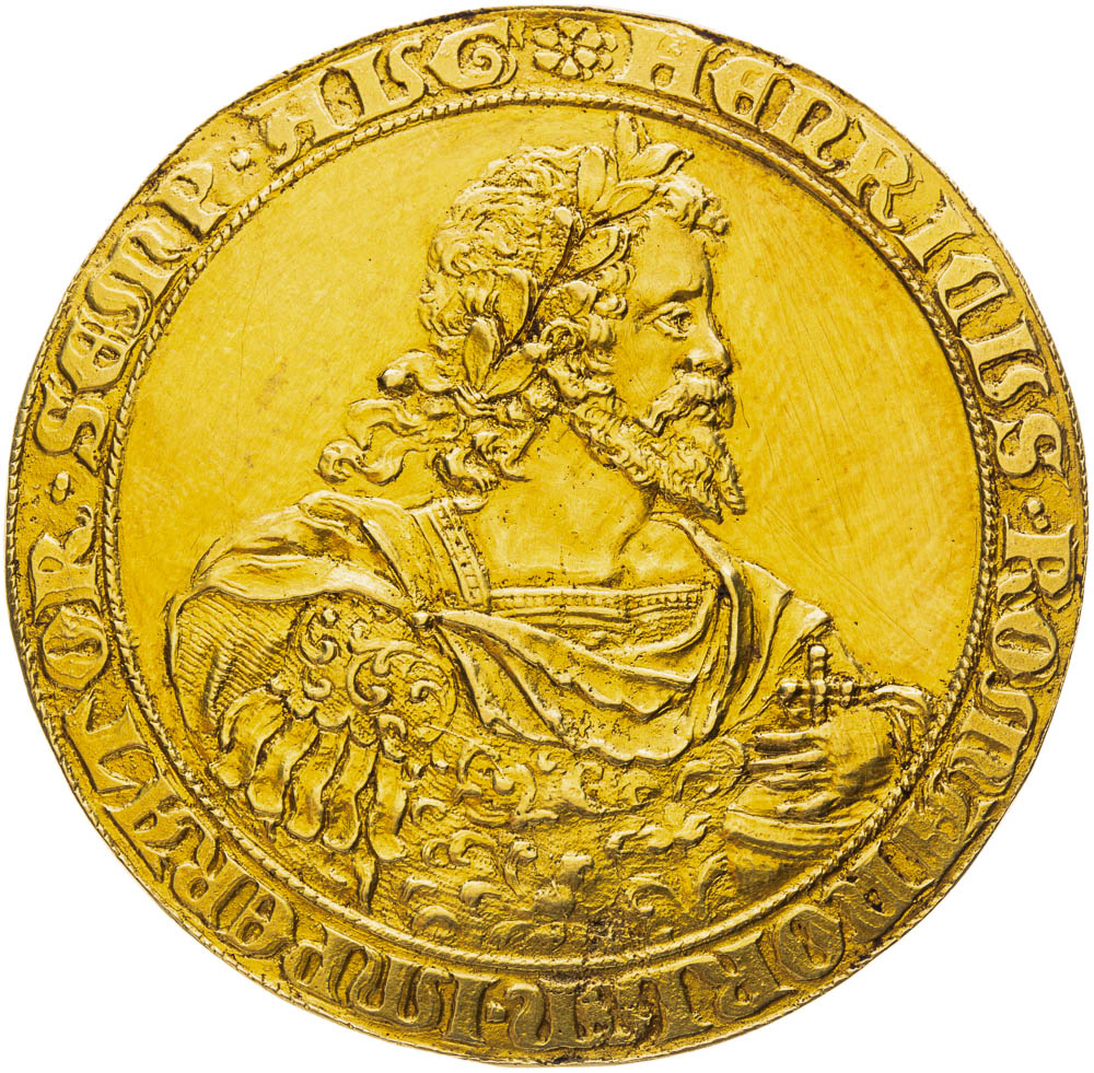 Zlatá medaile (raný 17. st.) - avers