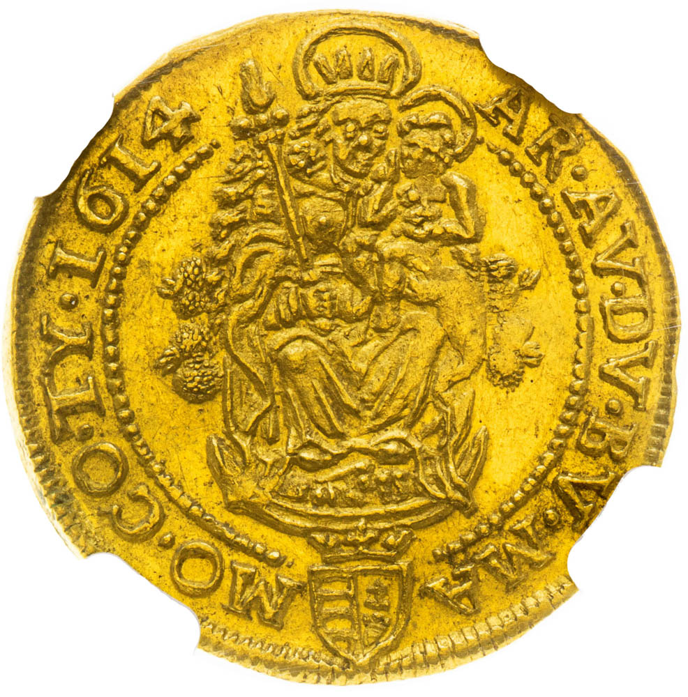 Dukát 1614 - revers