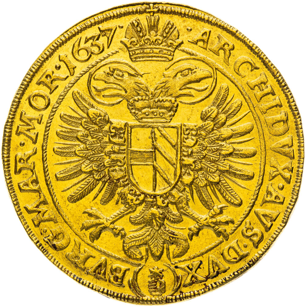10 Ducats 1637 - back