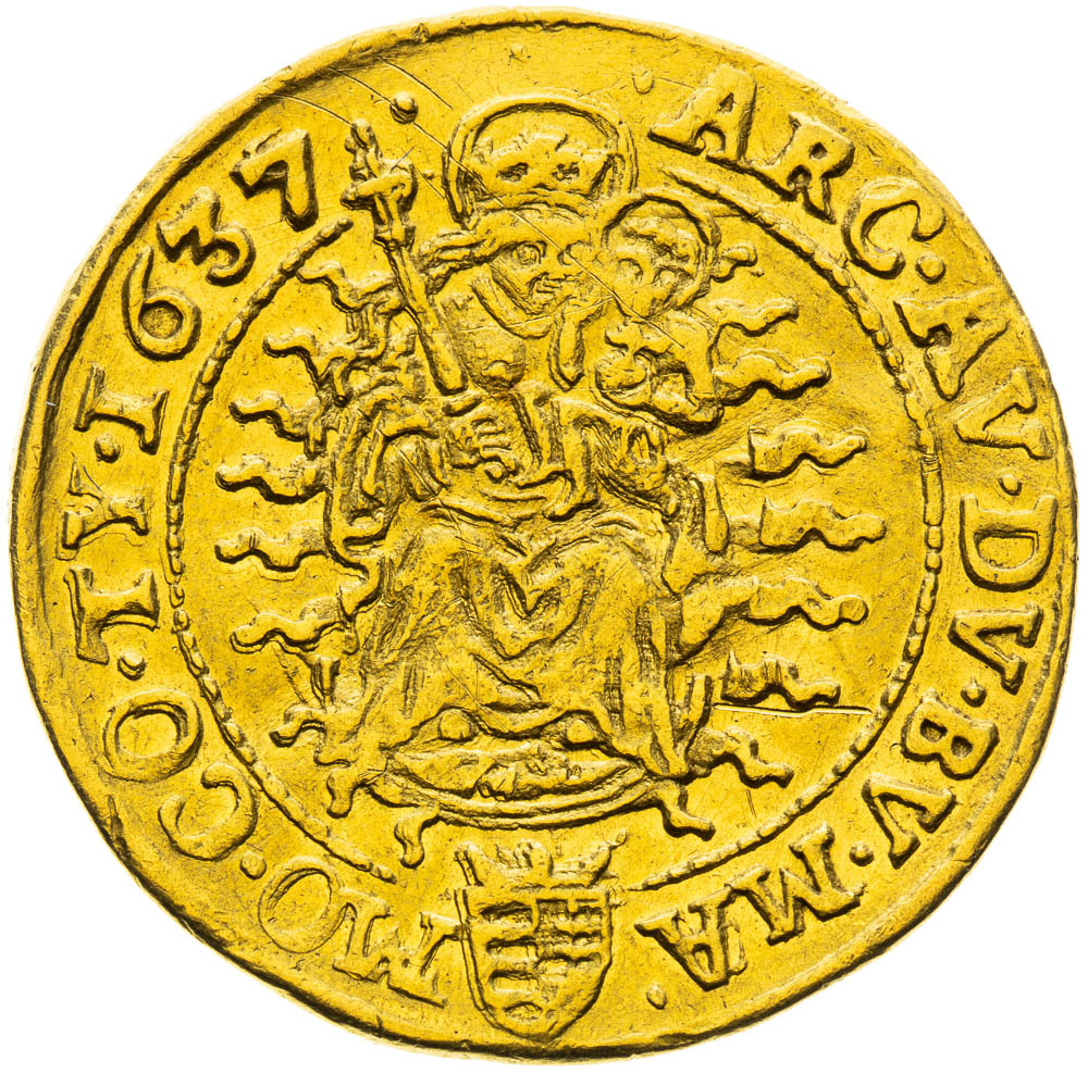 2 Dukát 1637 - revers