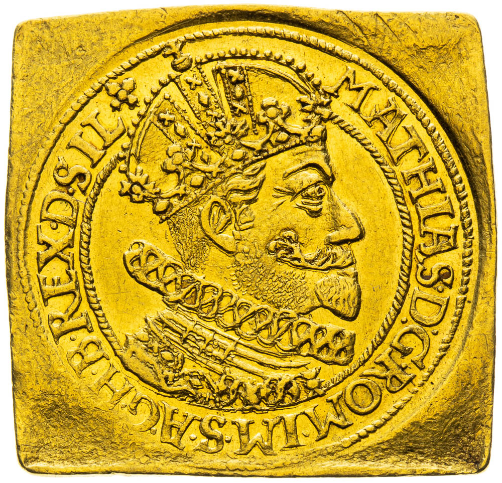 Zlatá medaile 1617 (2 Dukátová klipa) - avers