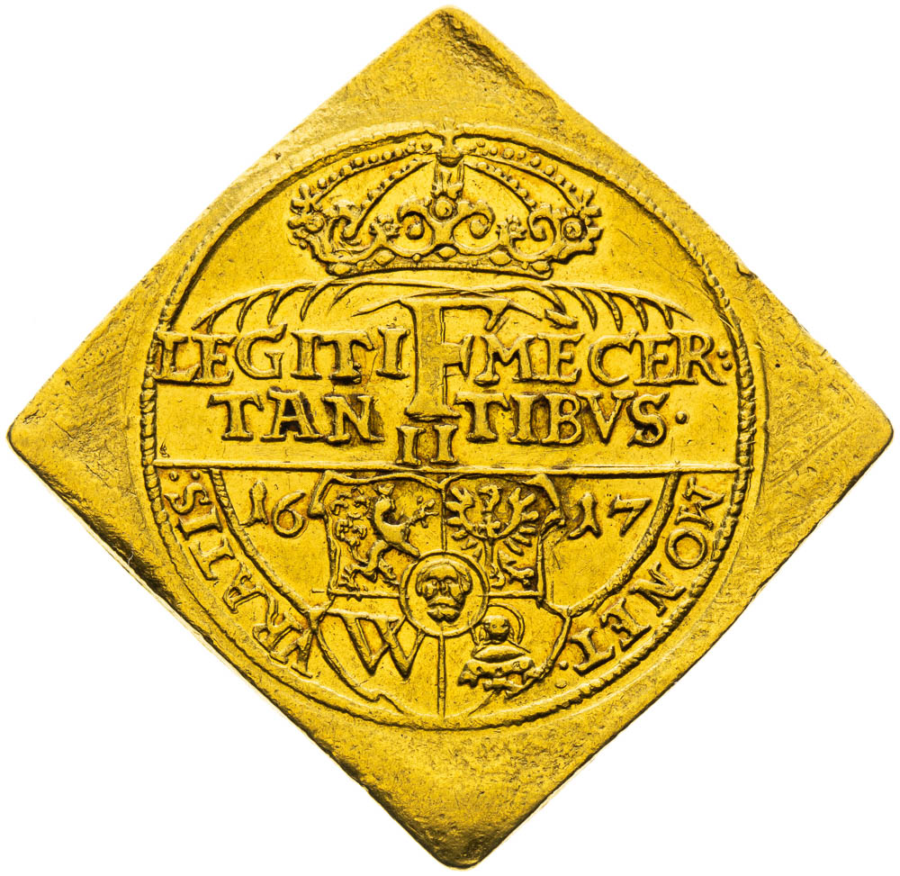 Zlatá medaile 1617 (2 Dukátová klipa) - revers