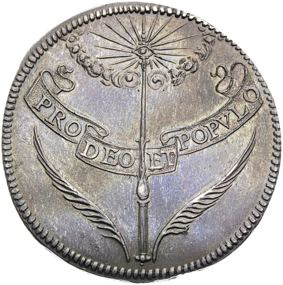 Stříbrná medaile 1653 (3/4 Tolar) - revers
