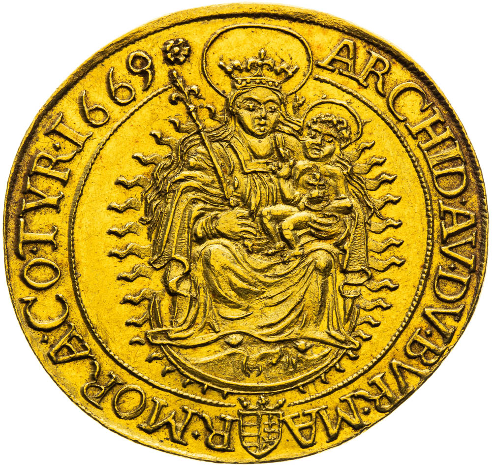 5 Ducats 1669 - back