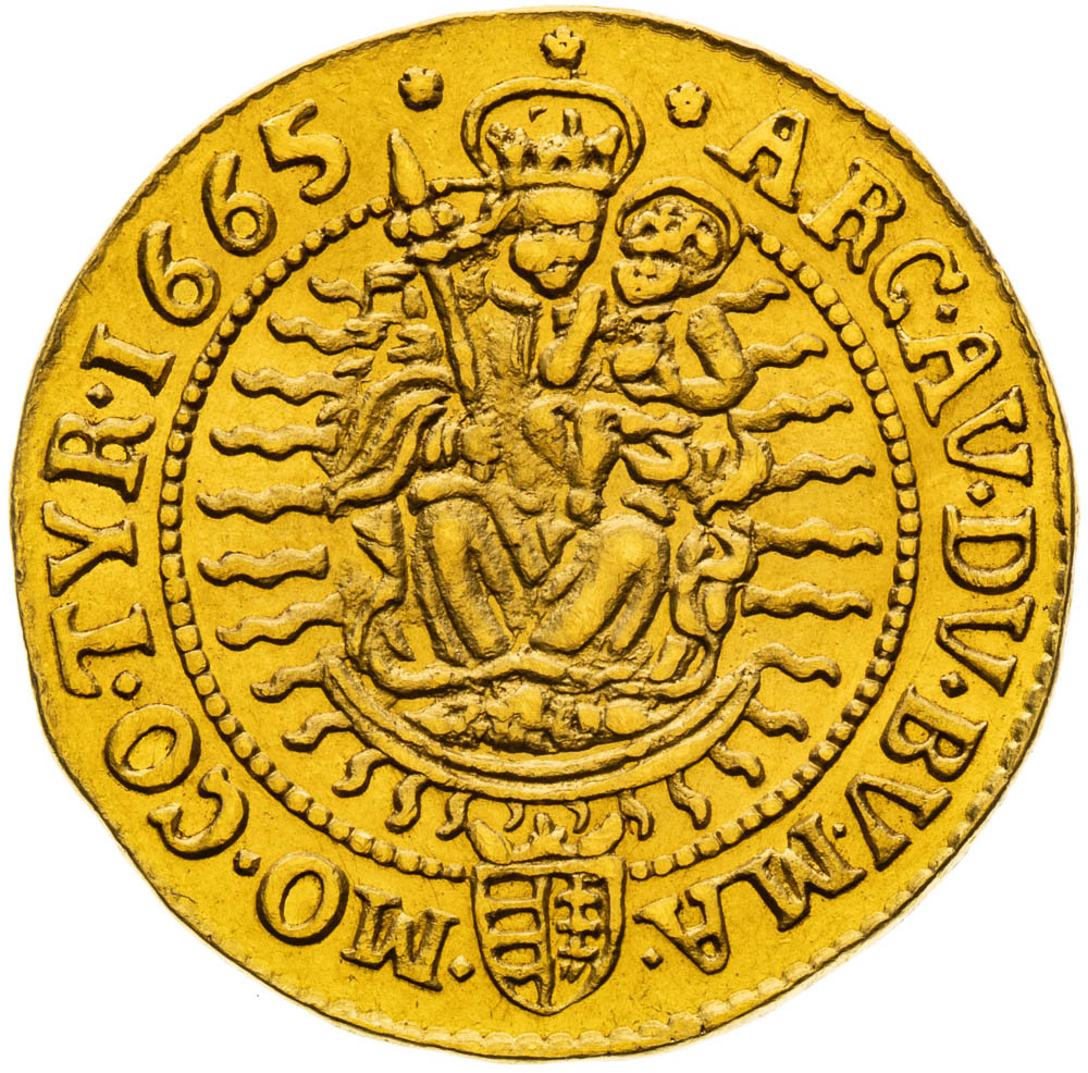 2 Ducats 1665 - back