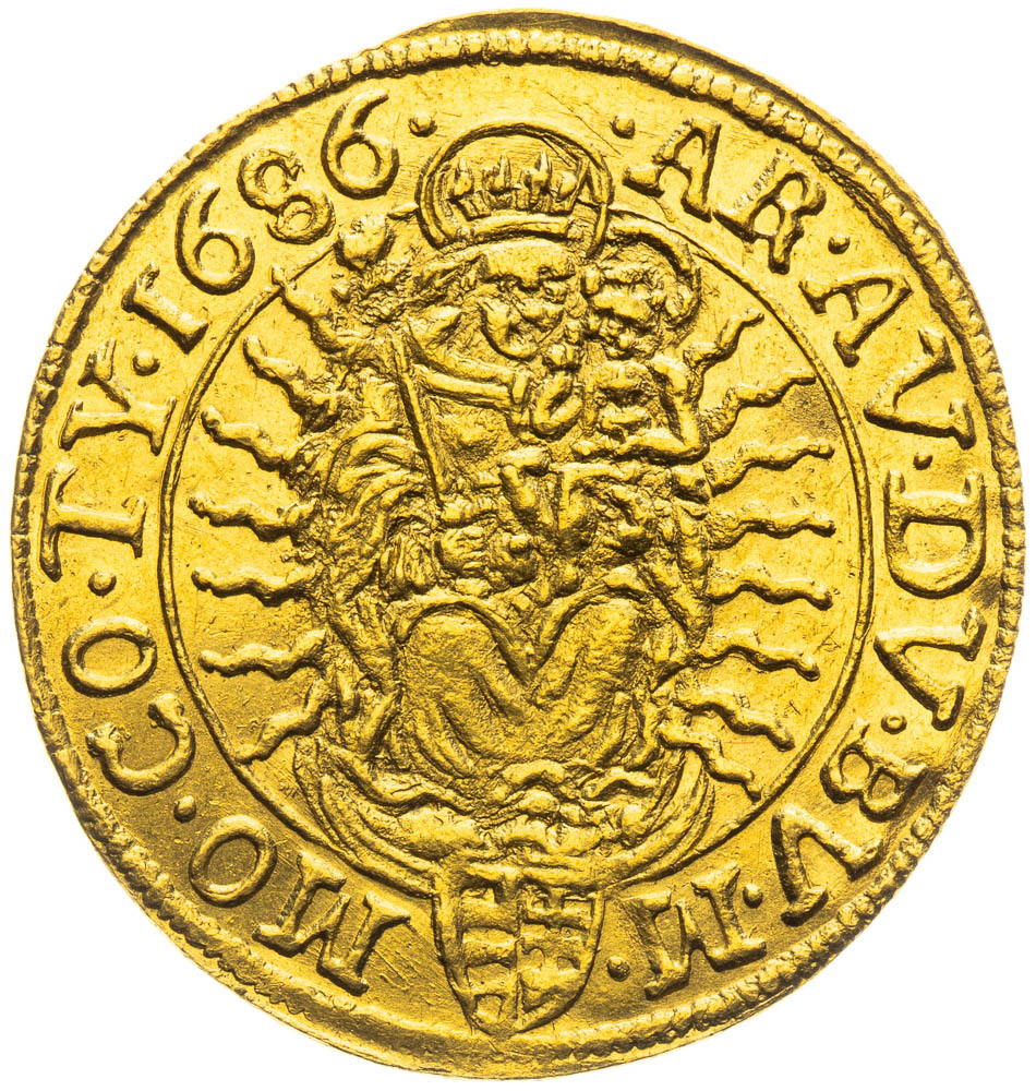 Dukát 1686 - revers