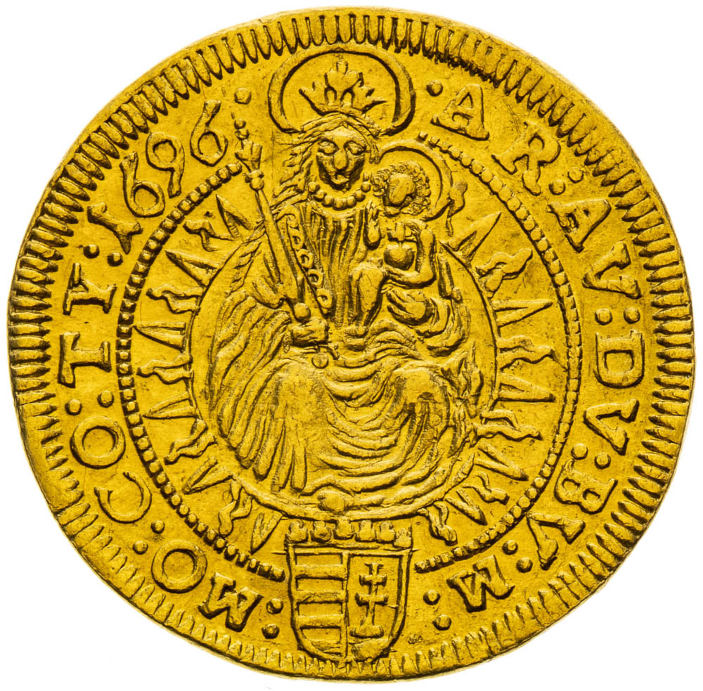 Dukát 1696 - revers