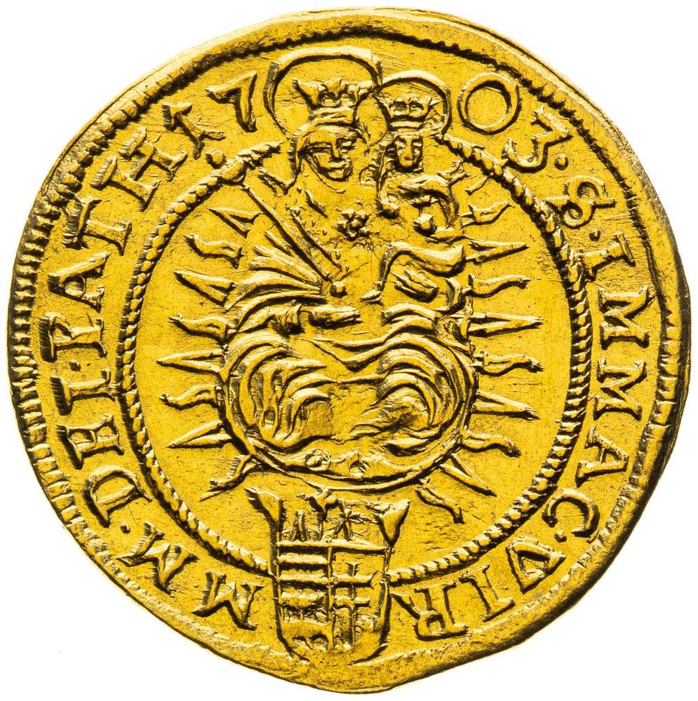 Dukát 1703 - revers