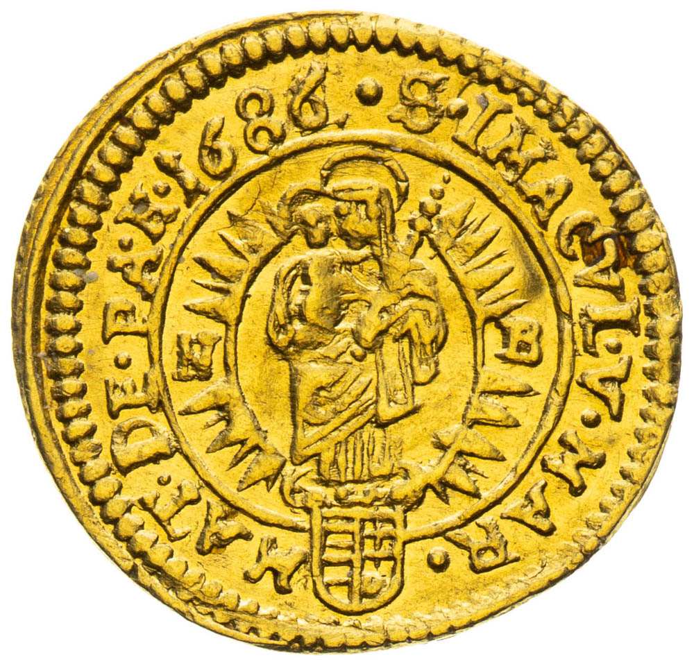 1/6 Dukát 1686 - revers