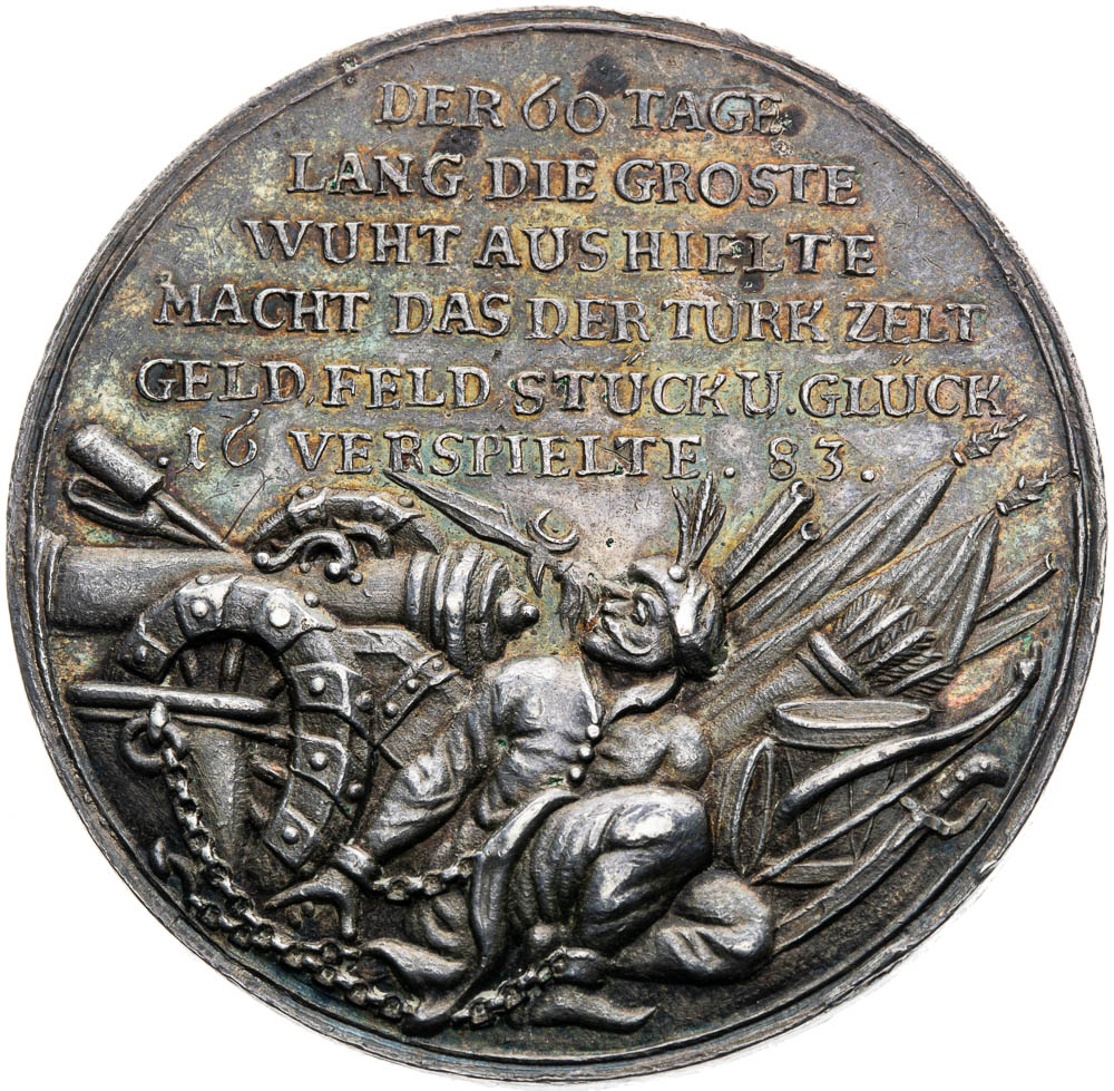 Stříbrná medaile 1683 - revers