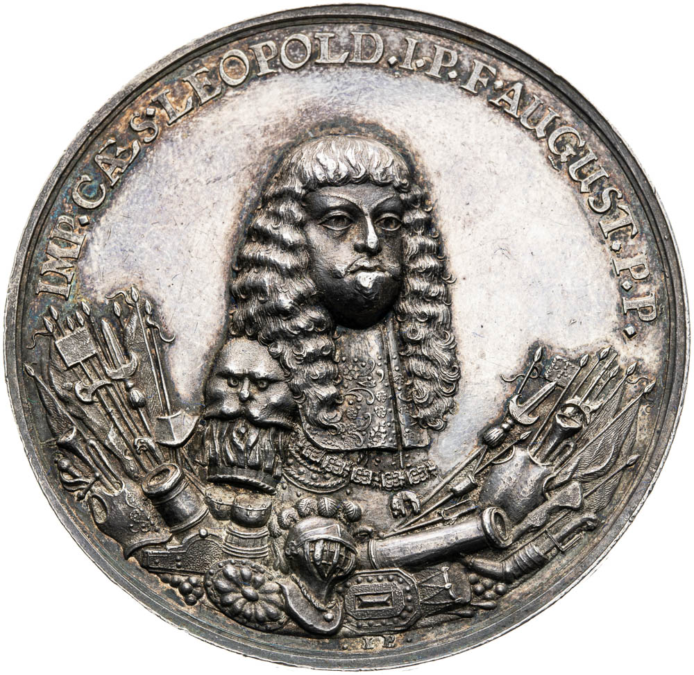 Stříbrná medaile (1685) - avers