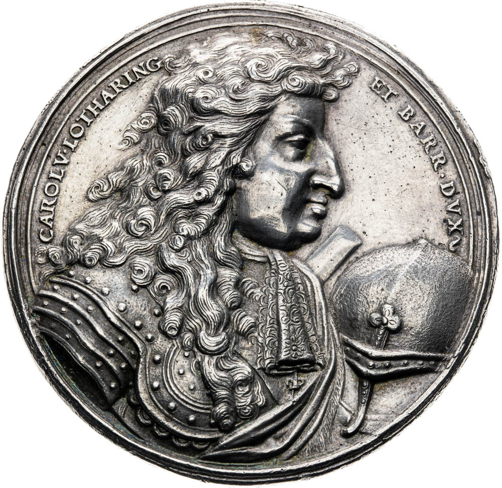 Stříbrná medaile (1686) - avers