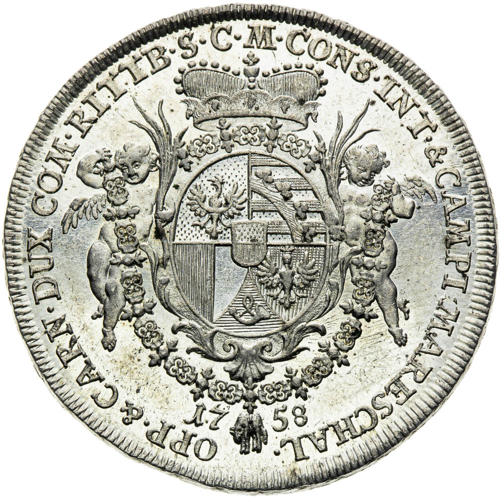 1/2 Tolar 1758 - revers